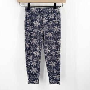 Faherty Pants Toddler 4T NEW Navy Tropic Trees Kids Cloud Cotton Pajama Set NWOT